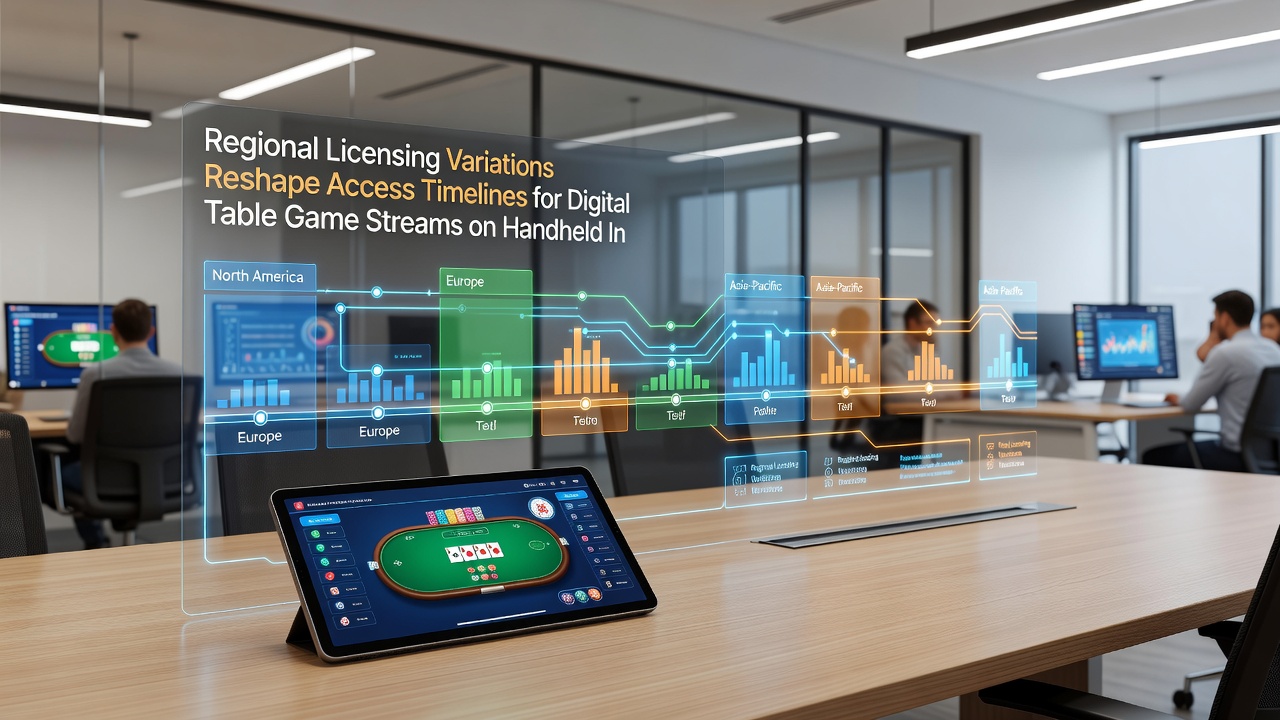 Live dealer table game stream interface on a smartphone screen with regional licensing indicators overlaid